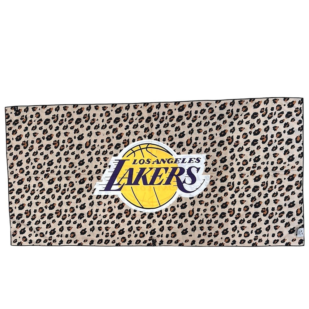 Los Angeles Lakers X Slowtide Blanket LA Basketball‎ Leopard Lightweight 30"X60"